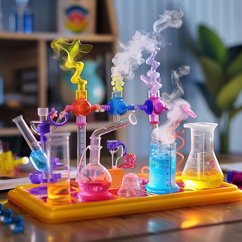 定制科學實驗兒童小玩具套裝小學生實驗瓶塑料燒杯手工活動玩具
